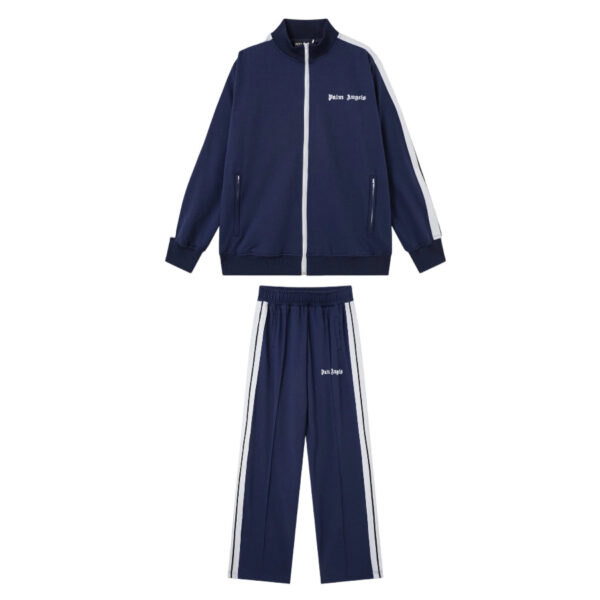 Palm Angels Zip-Up Classic Track Jacket & Pants Set navy blue OKLU20261522