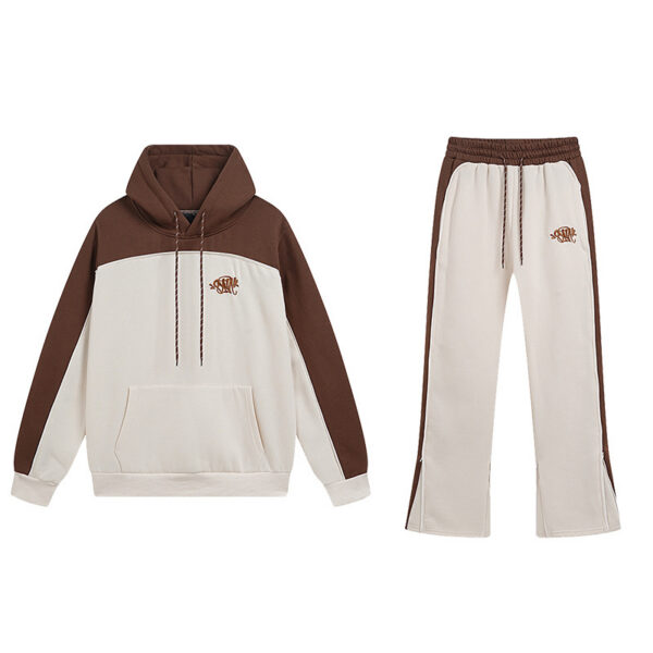 Syna World hooked sweatshirt set apricot OKLU20261535