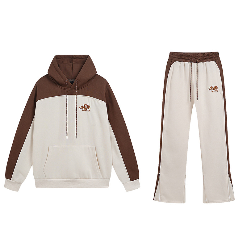 Syna World hooked sweatshirt set apricot OKLU20261535
