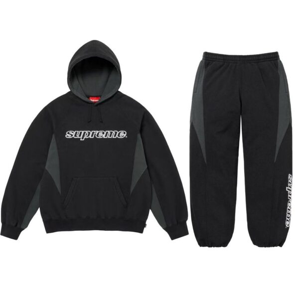Supreme Hooded Sweatshirt&Sweatpants Set Black OKLU20261540
