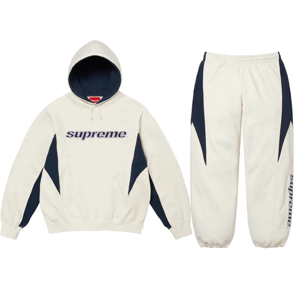 Supreme Hooded Sweatshirt&Sweatpants Set White OKLU20261541