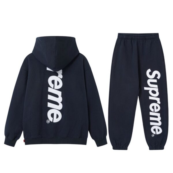 Supreme Hooded Sweatshirt&Sweatpants Set Deep Blue OKLU20261542