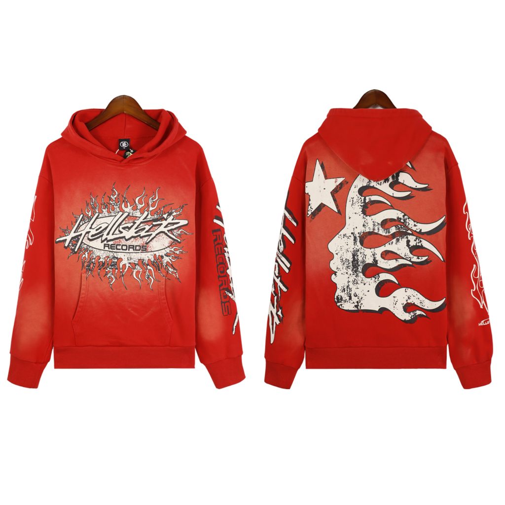 Hellstar Hoodie & Sweatpants Set Red OKLU20261547