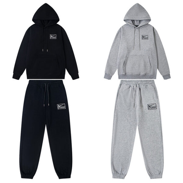 Stussy Hoodies&Sweatpants Set Black/Grey OKLU20261550
