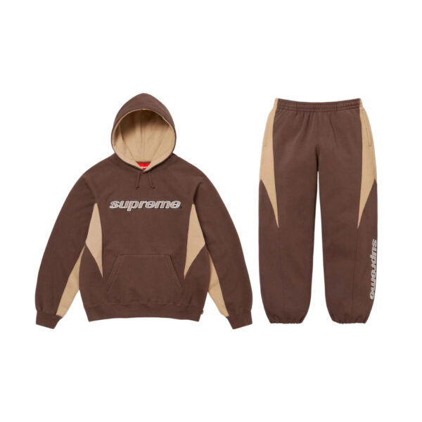 Supreme Hooded Sweatshirt&Sweatpants Set Brown OKLU20261554