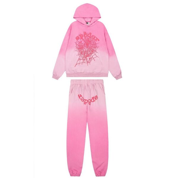 Sp5der Hoodie & Sweatpant Set Pink OKLU20261557