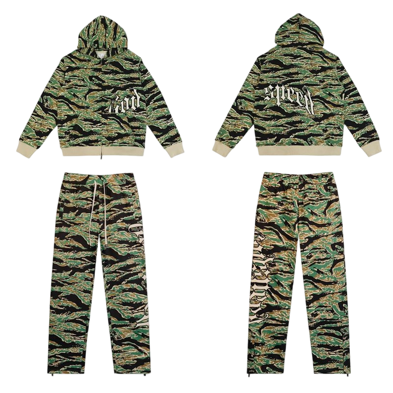 Godspeed Logo Sweatsuit Camouflage Green OKLU20261561