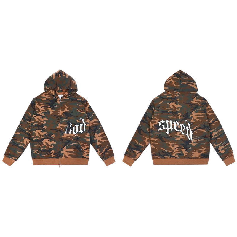 Godspeed Logo Sweatsuit Camouflage Coffee OKLU20261562