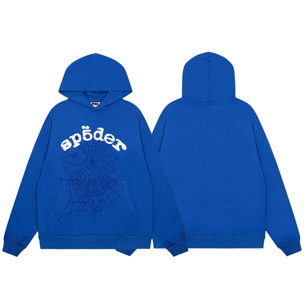 Sp5der Hoodie/Sweatpant Set Blue OKLU20261566
