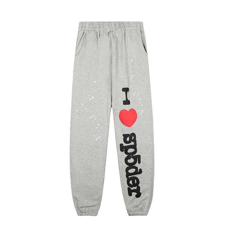 Sp5der Hoodie Sweatpant Set Grey/Black OKLU20261567