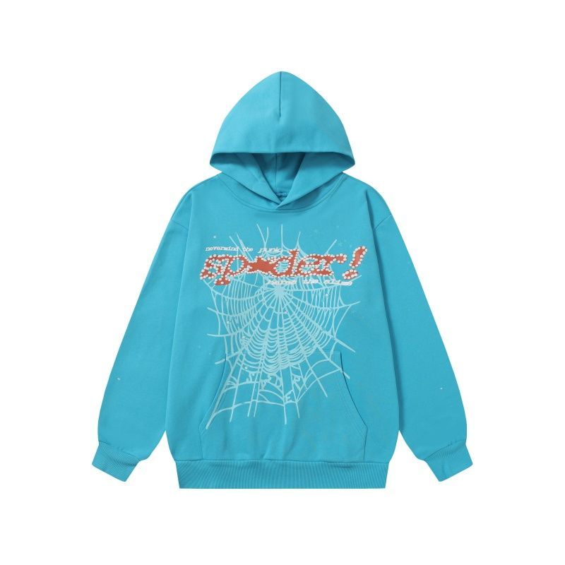 Sp5der Punk V2 Cyan Hoodie & Sweatpant Set OKLU20261569