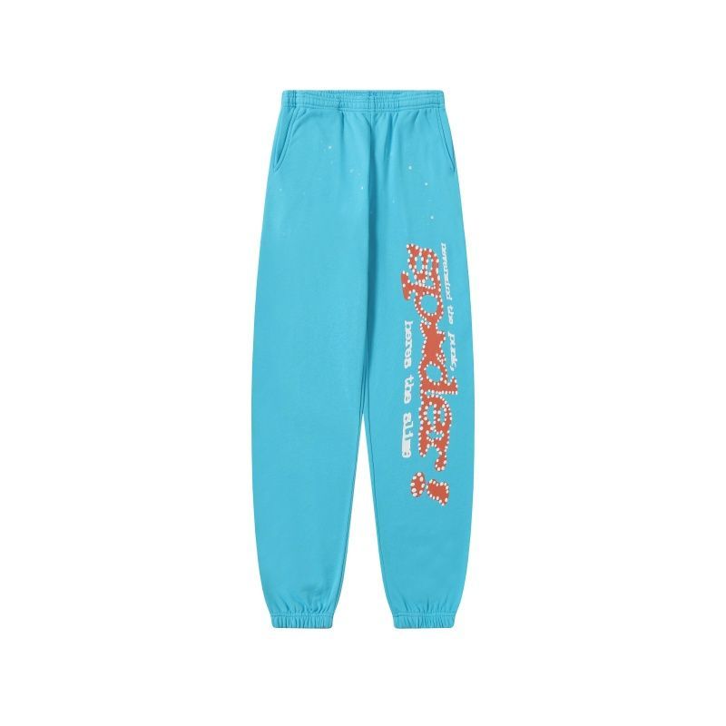 Sp5der Punk V2 Cyan Hoodie & Sweatpant Set OKLU20261569