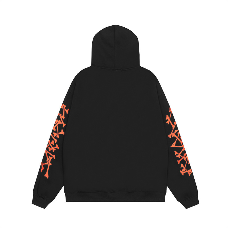 Amiri Bone Letter Printed Hoodie&Sweatpant Set Black OKLU20261578