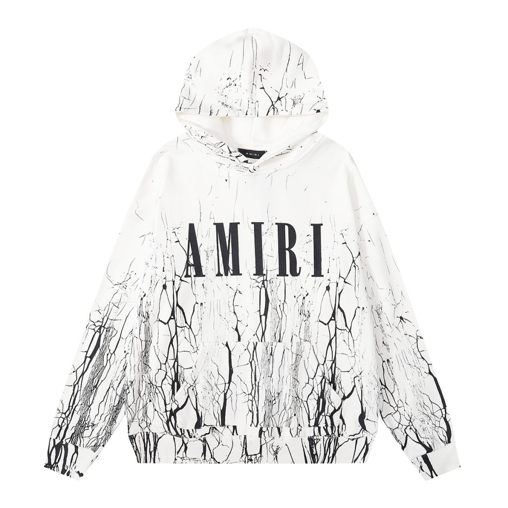 Amiri letter print Hoodie&Sweatpan Set black/white OKLU20261580