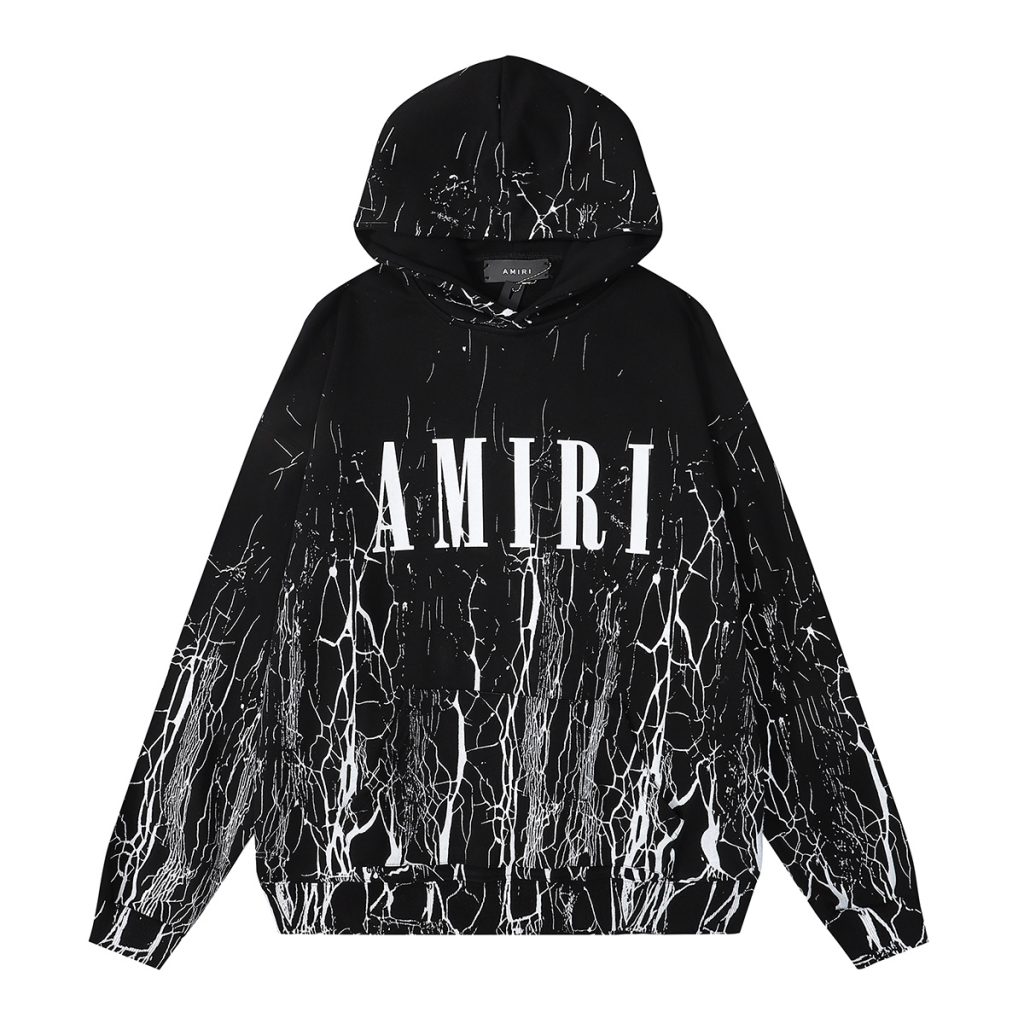Amiri letter print Hoodie&Sweatpan Set black/white OKLU20261580