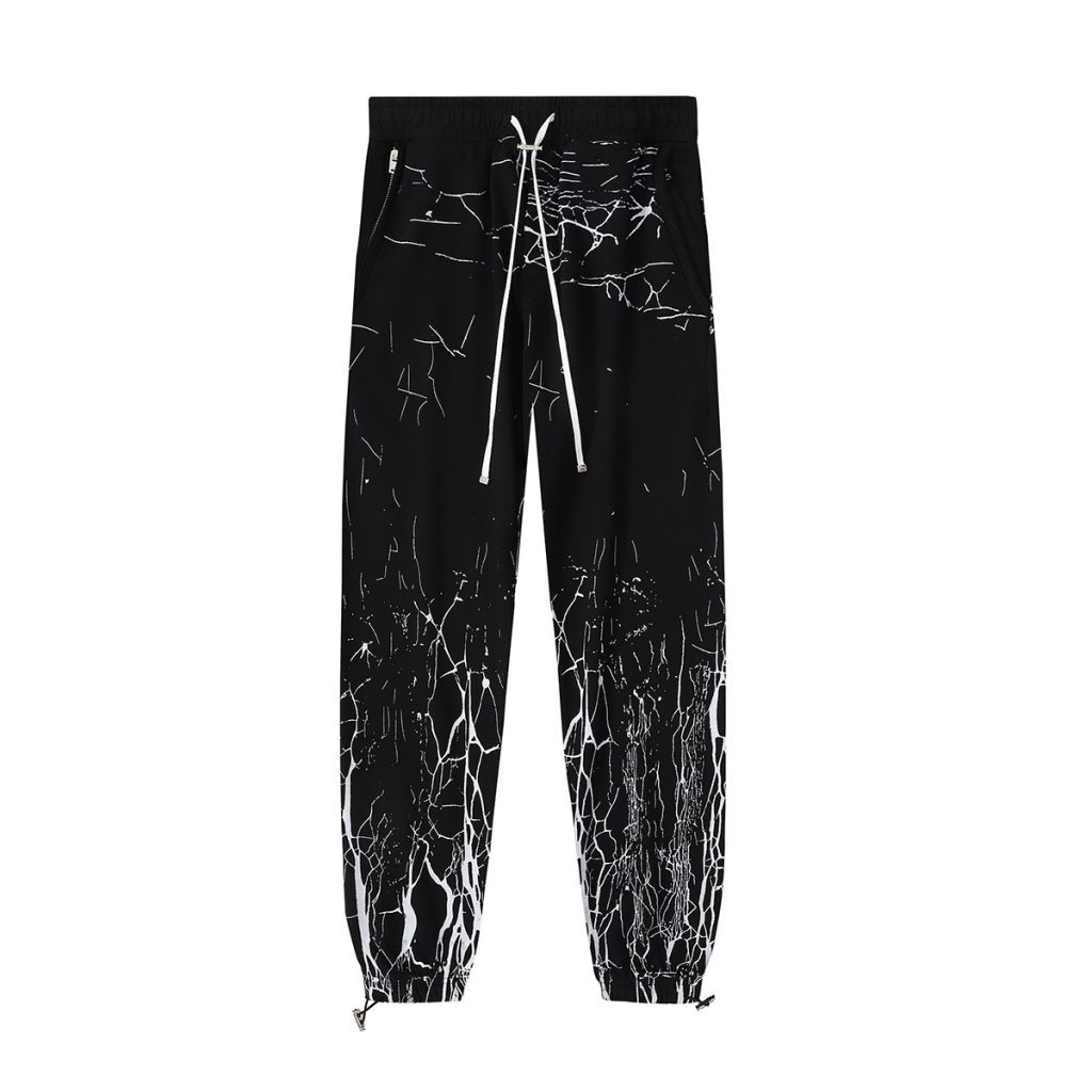 Amiri letter print Hoodie&Sweatpan Set black/white OKLU20261580