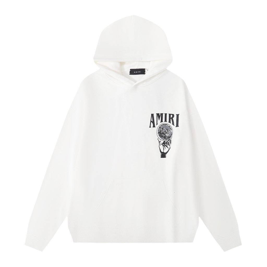 Amiri letter print Hoodie Set black/white OKLU20261581