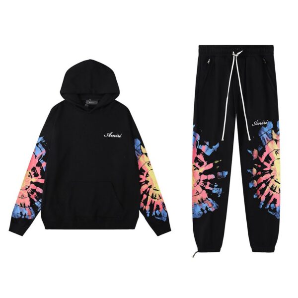 Amiri Loose Hoodie&Sweatpant Set Black OKLU20261583