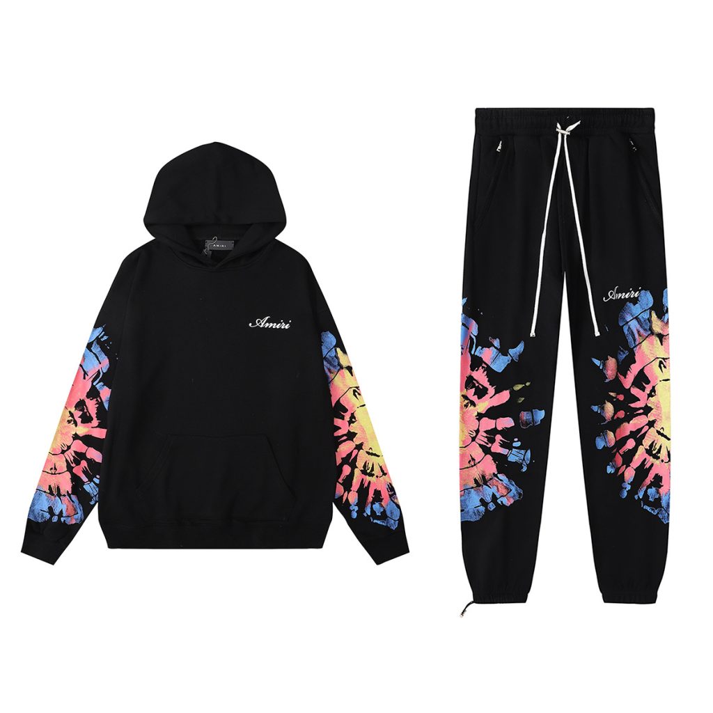 Amiri Loose Hoodie&Sweatpant Set Black OKLU20261583