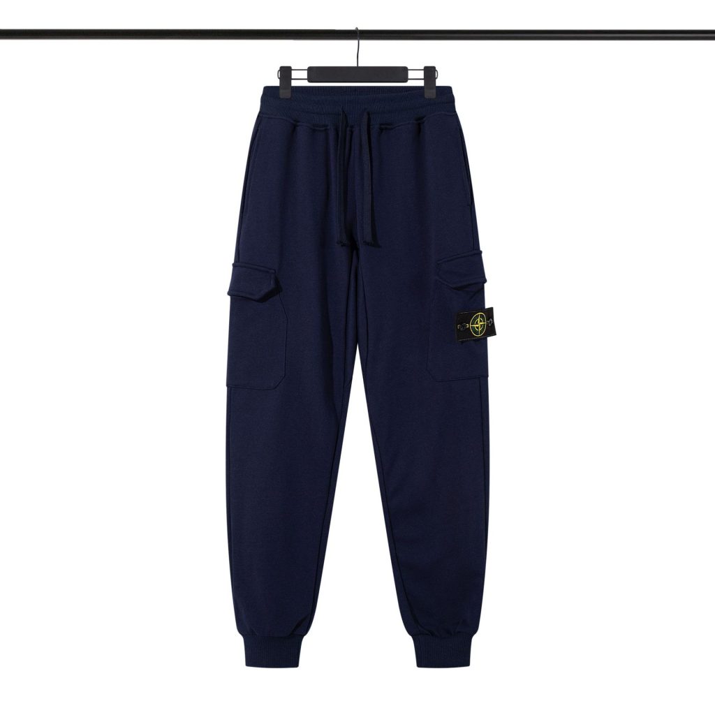 Stone Island Zipper Hoodie Set in navy blue OKLU20261592