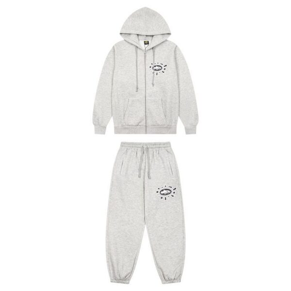 Corteiz Sun Roll Hoodie Set Grey OKLU20261602