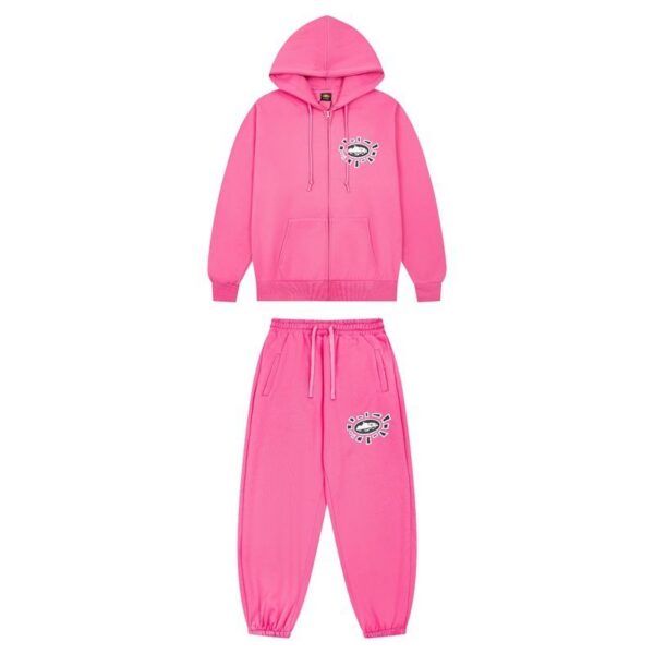 Corteiz Sun Roll Hoodie Set Pink OKLU20261603