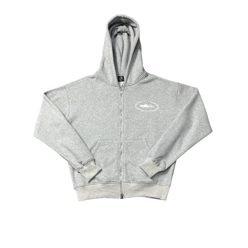Corteiz letter wreath hooded sweatshirt set Grey OKLU20261607