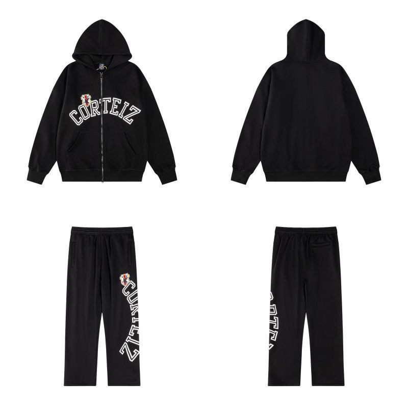 Corteiz Sports and Leisure Hoodie Black Set OKLU20261610