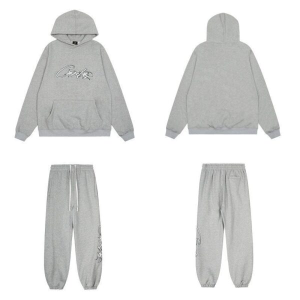 Corteiz hooded sweatshirt gray set OKLU20261614