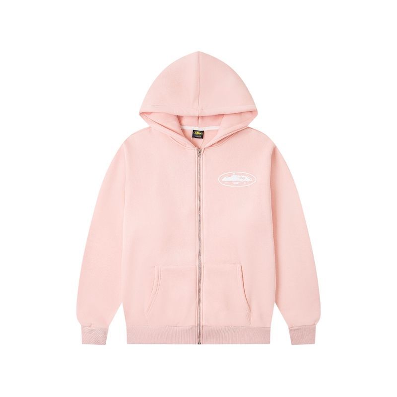 Corteiz printed hooded sweatshirt set pink OKLU20261619
