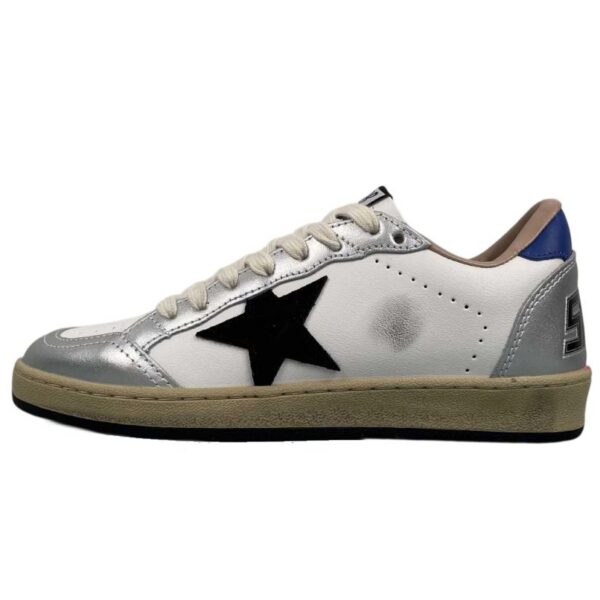 Golden Goose Ball‑Star Silver white color blocking, blue heel, black star OKLU2026161