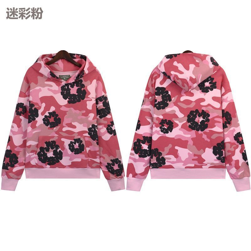 Denim Tears Foam Printed Hoodie Set Camouflage Pink OKLU20261626