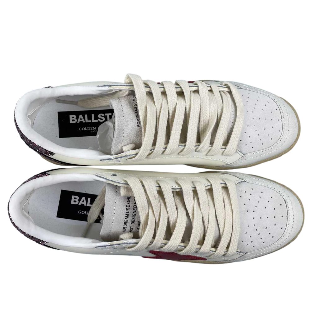 Golden Goose Ball‑Star Burgundy Star Dark Purple Glitter Heel OKLU2026163