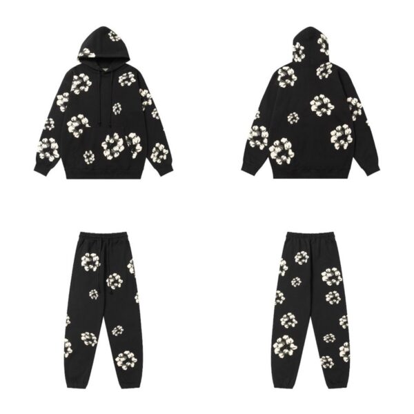 Denim Tears x Cactus Plant Flea Market Cactus Tears Hoodie Set Black OKLU20261646