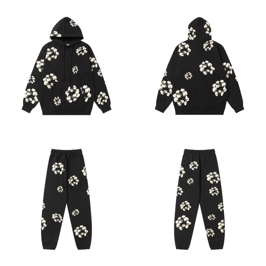Denim Tears x Cactus Plant Flea Market Cactus Tears Hoodie Set Black OKLU20261646