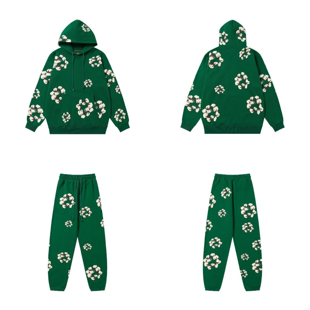 Denim Tears x Cactus Plant Flea Market Cactus Tears Hoodie Set Green OKLU20261647
