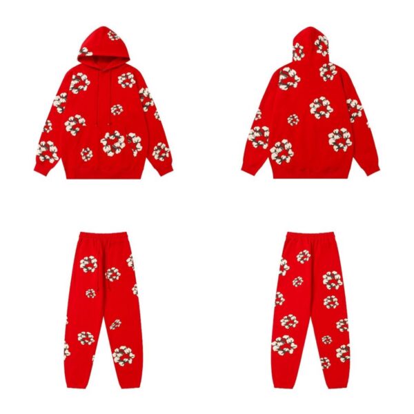 Denim Tears x Cactus Plant Flea Market Cactus Tears Hoodie Set Red OKLU20261648
