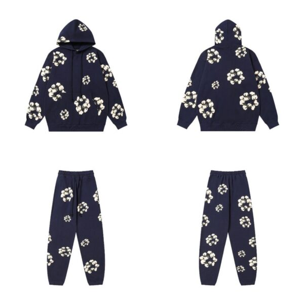 Denim Tears x Cactus Plant Flea Market Cactus Tears Hoodie Set navy blue OKLU20261649