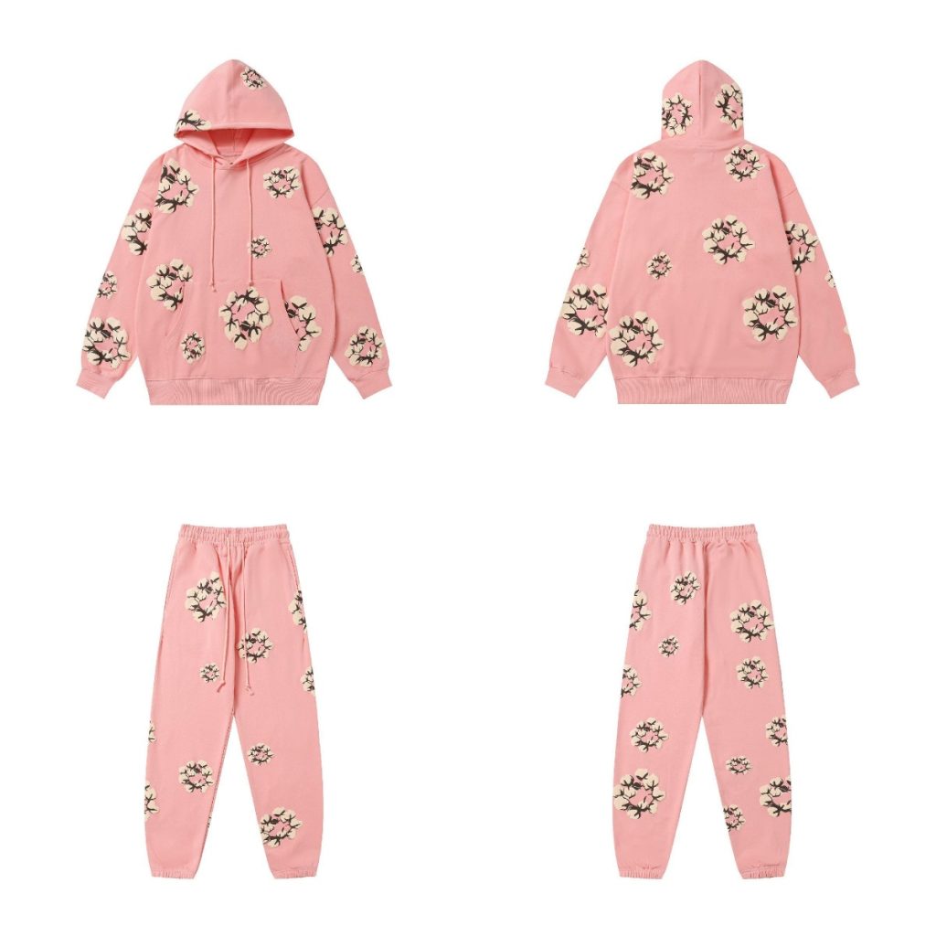 Denim Tears x Cactus Plant Flea Market Cactus Tears Hoodie Set Pink OKLU20261650