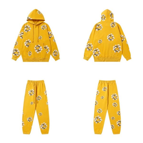 Denim Tears x Cactus Plant Flea Market Cactus Tears Hoodie Set Yellow OKLU20261651