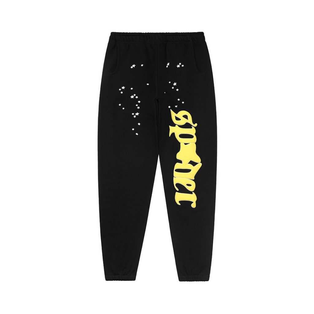 Sp5der Jeffery Hoodie & Sweatpant Set Black OKLU20261653