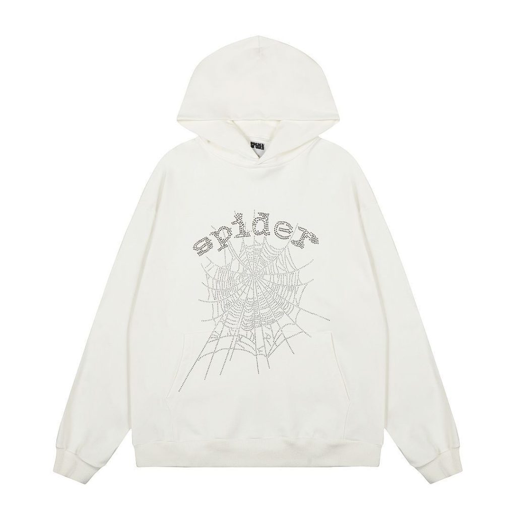 Sp5der Hot Brick Spider Web Loose Tracksuit White Black OKLU20261654