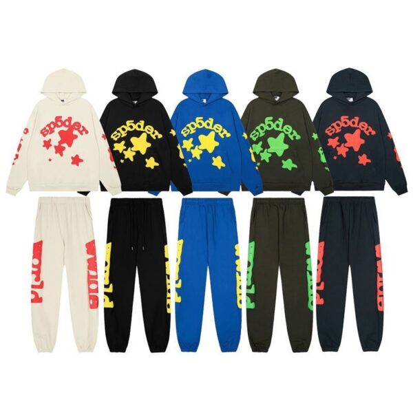 Sp5der Beluga Hoodie & Sweatpant Set multicolored OKLU20261657
