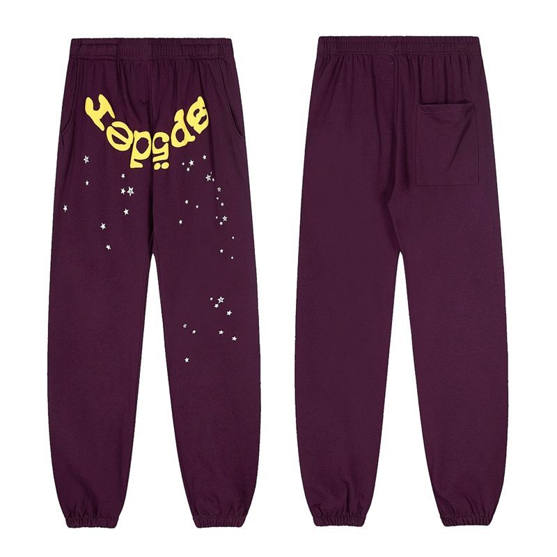 Sp5der letter spider web tracksuit purple OKLU20261659