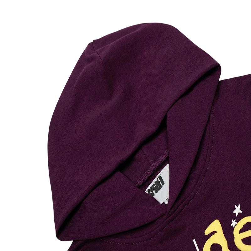 Sp5der letter spider web tracksuit purple OKLU20261659