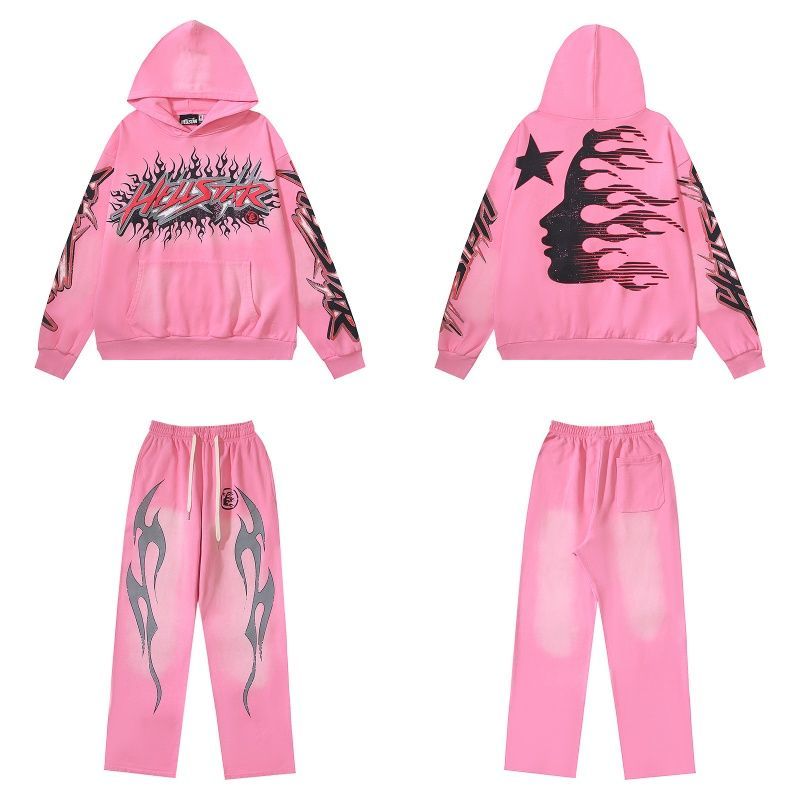 Hellstar Brainwashed With Brain Hoodie Pink OKLU20261669