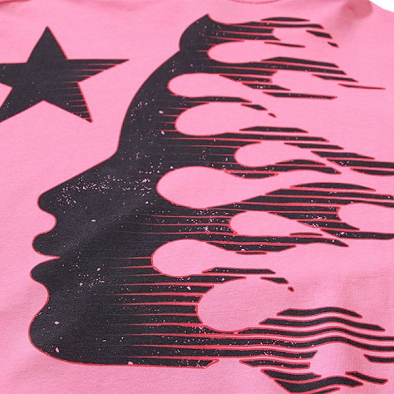 Hellstar Brainwashed With Brain Hoodie Pink OKLU20261669