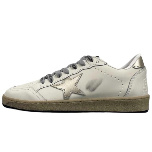 Golden Goose Ball‑Star Metallic Silver Star Metallic Silver Heel OKLU2026166