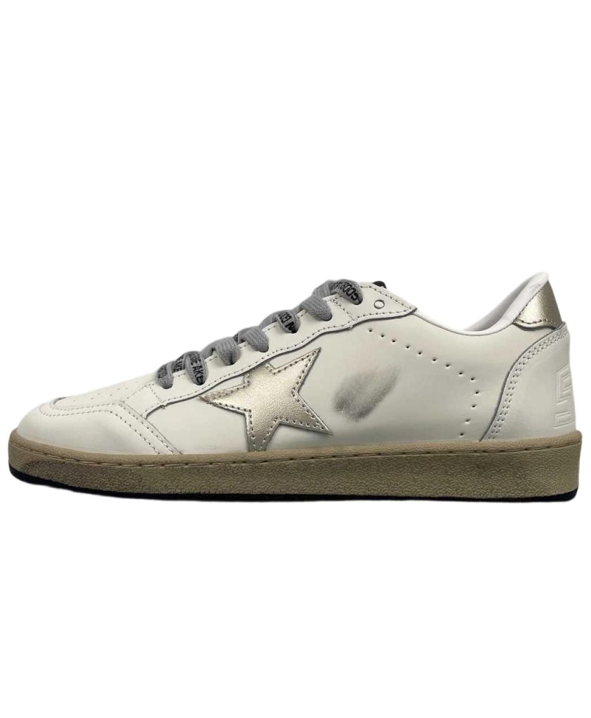 Golden Goose Ball‑Star Metallic Silver Star Metallic Silver Heel OKLU2026166