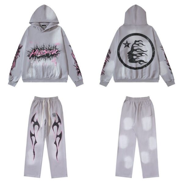 Hellstar Hoodie Flame Grey set OKLU20261670